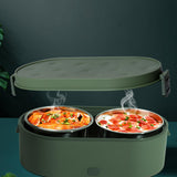 Maxbell Lunch Box Electric Heated Lunch Boxes Food Warmer for Office Travel Green