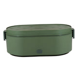 Maxbell Lunch Box Electric Heated Lunch Boxes Food Warmer for Office Travel Green