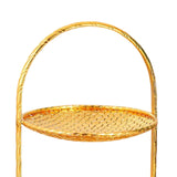 Maxbell Golden 2 Tiered Cake Stand Dessert and Cupcake Stand Widely Use Portable