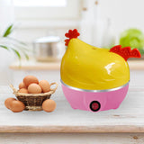 Maxbell Electric Egg Cooker with Automatic Shut Off Egg Boiler for Home Pink