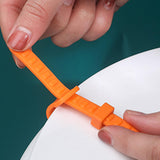 Maxbell Toilet Seat Lifter Cover Lid Handle Resusable for Travel Restaurant Orange White