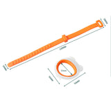 Maxbell Toilet Seat Lifter Cover Lid Handle Resusable for Travel Restaurant Orange White