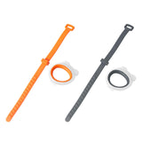 Maxbell Toilet Seat Lifter Cover Lid Handle Resusable for Travel Restaurant Orange White