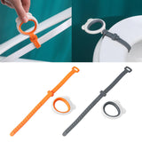 Maxbell Toilet Seat Lifter Cover Lid Handle Resusable for Travel Restaurant Orange White