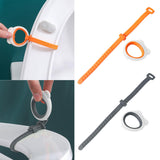 Maxbell Toilet Seat Lifter Cover Lid Handle Resusable for Travel Restaurant Orange White