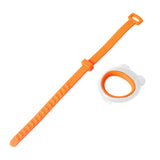 Maxbell Toilet Seat Lifter Cover Lid Handle Resusable for Travel Restaurant Orange White
