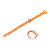 Maxbell Toilet Seat Lifter Cover Lid Handle Resusable for Travel Restaurant Orange White
