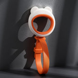 Maxbell Toilet Seat Lifter Cover Lid Handle Resusable for Travel Restaurant Orange White