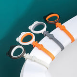 Maxbell Toilet Seat Lifter Cover Lid Handle Resusable for Travel Restaurant Grey White