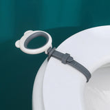 Maxbell Toilet Seat Lifter Cover Lid Handle Resusable for Travel Restaurant Grey White