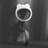 Maxbell Toilet Seat Lifter Cover Lid Handle Resusable for Travel Restaurant Grey White