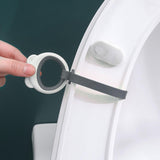 Maxbell Toilet Seat Lifter Cover Lid Handle Resusable for Travel Restaurant Grey White