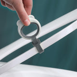 Maxbell Toilet Seat Lifter Cover Lid Handle Resusable for Travel Restaurant Grey White