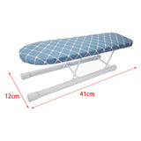 Maxbell Mini Ironing Board Non Slip with Folding Legs Ironing Table for Dorm Home Blue