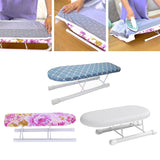 Maxbell Mini Ironing Board Non Slip with Folding Legs Ironing Table for Dorm Home Blue