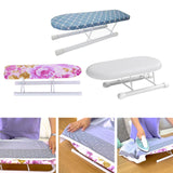Maxbell Mini Ironing Board Non Slip with Folding Legs Ironing Table for Dorm Home Blue