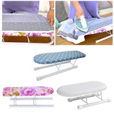 Maxbell Mini Ironing Board Non Slip with Folding Legs Ironing Table for Dorm Home Blue