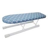 Maxbell Mini Ironing Board Non Slip with Folding Legs Ironing Table for Dorm Home Blue