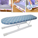 Maxbell Mini Ironing Board Non Slip with Folding Legs Ironing Table for Dorm Home Blue