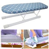 Maxbell Mini Ironing Board Non Slip with Folding Legs Ironing Table for Dorm Home Blue