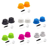 Maxbell 2 Pieces Coffee Filters Easy to Clean DIY Spoon Brush for Yellow