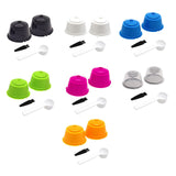 Maxbell 2 Pieces Coffee Filters Easy to Clean DIY Spoon Brush for Yellow
