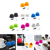 Maxbell 2 Pieces Coffee Filters Easy to Clean DIY Spoon Brush for Yellow