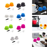 Maxbell 2 Pieces Coffee Filters Easy to Clean DIY Spoon Brush for Yellow