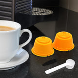 Maxbell 2 Pieces Coffee Filters Easy to Clean DIY Spoon Brush for Yellow