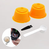 Maxbell 2 Pieces Coffee Filters Easy to Clean DIY Spoon Brush for Yellow