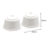 Maxbell 2 Pieces Coffee Filters Easy to Clean DIY Spoon Brush for White