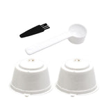 Maxbell 2 Pieces Coffee Filters Easy to Clean DIY Spoon Brush for White