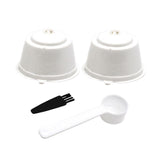Maxbell 2 Pieces Coffee Filters Easy to Clean DIY Spoon Brush for White