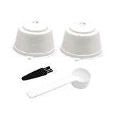 Maxbell 2 Pieces Coffee Filters Easy to Clean DIY Spoon Brush for White