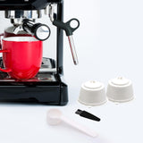 Maxbell 2 Pieces Coffee Filters Easy to Clean DIY Spoon Brush for White