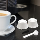 Maxbell 2 Pieces Coffee Filters Easy to Clean DIY Spoon Brush for White