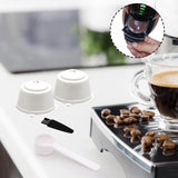Maxbell 2 Pieces Coffee Filters Easy to Clean DIY Spoon Brush for White