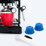 Maxbell 2 Pieces Coffee Filters Easy to Clean DIY Spoon Brush for Blue