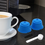 Maxbell 2 Pieces Coffee Filters Easy to Clean DIY Spoon Brush for Blue