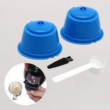 Maxbell 2 Pieces Coffee Filters Easy to Clean DIY Spoon Brush for Blue