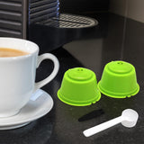 Maxbell 2 Pieces Coffee Filters Easy to Clean DIY Spoon Brush for Green