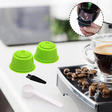 Maxbell 2 Pieces Coffee Filters Easy to Clean DIY Spoon Brush for Green