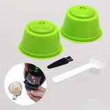 Maxbell 2 Pieces Coffee Filters Easy to Clean DIY Spoon Brush for Green