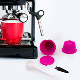 Maxbell 2 Pieces Coffee Filters Easy to Clean DIY Spoon Brush for Rose Red