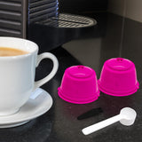 Maxbell 2 Pieces Coffee Filters Easy to Clean DIY Spoon Brush for Rose Red