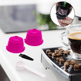 Maxbell 2 Pieces Coffee Filters Easy to Clean DIY Spoon Brush for Rose Red