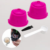 Maxbell 2 Pieces Coffee Filters Easy to Clean DIY Spoon Brush for Rose Red