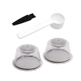 Maxbell 2 Pieces Coffee Filters Easy to Clean DIY Spoon Brush for Clear