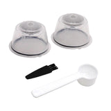 Maxbell 2 Pieces Coffee Filters Easy to Clean DIY Spoon Brush for Clear