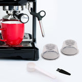 Maxbell 2 Pieces Coffee Filters Easy to Clean DIY Spoon Brush for Clear